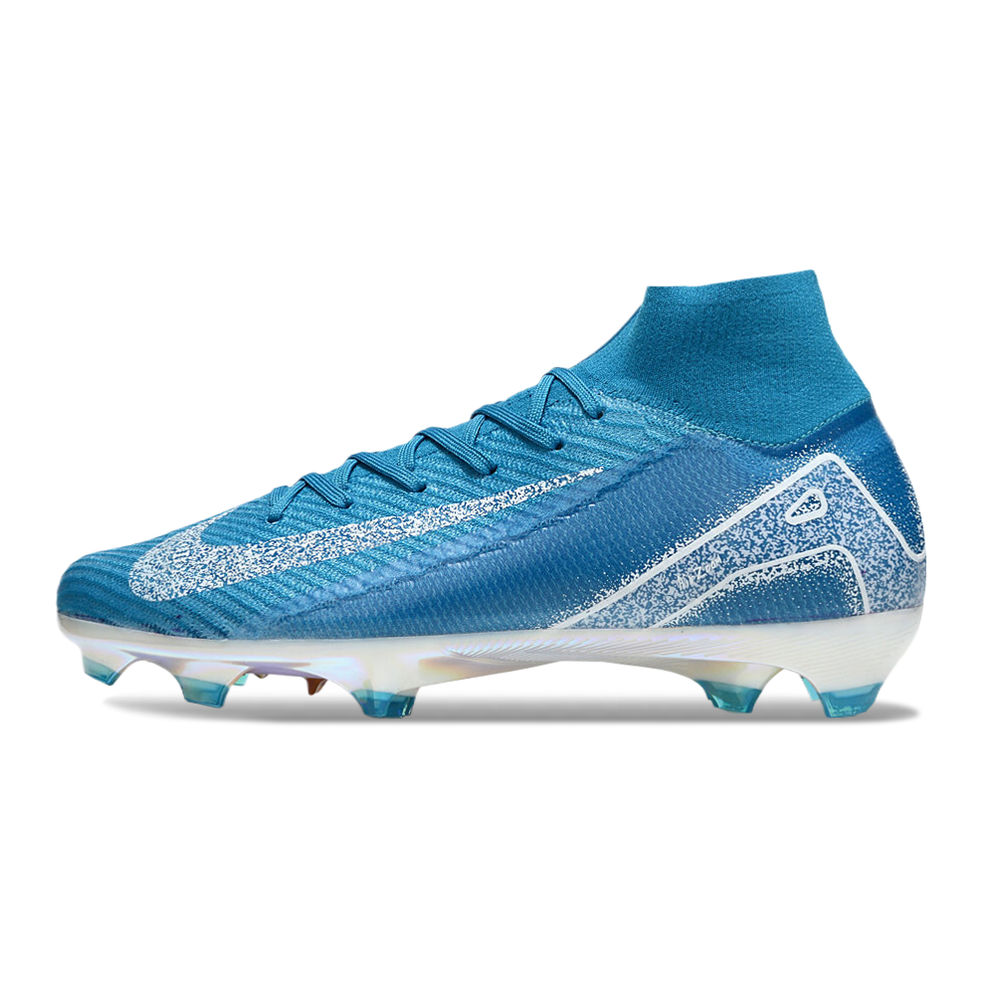 Chuteira Campo Nike Air Zoom Mercurial Superfly 10 Elite FG Azul