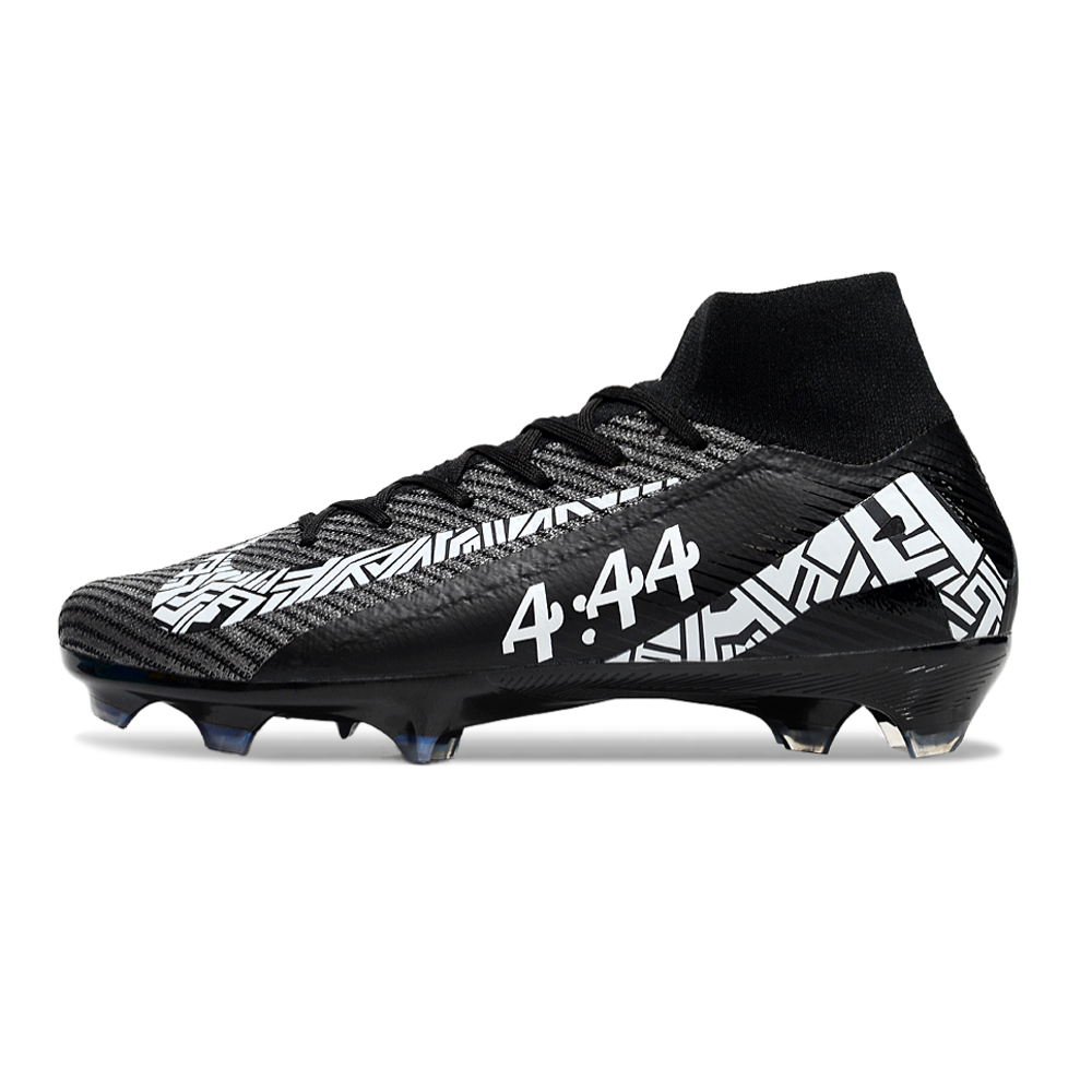 Chuteira Campo Nike Air Zoom Mercurial Superfly 10 Elite FG Preta e Branca