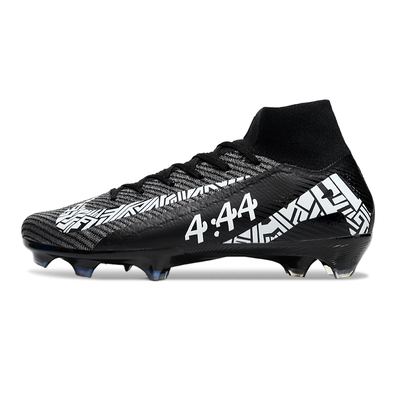 Chuteira Campo Nike Air Zoom Mercurial Superfly 10 Elite FG Preta e Branca