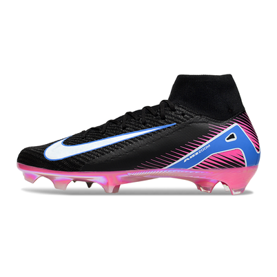 Chuteira Campo Nike Air Zoom Mercurial Superfly 10 Elite FG Preta e Rosa