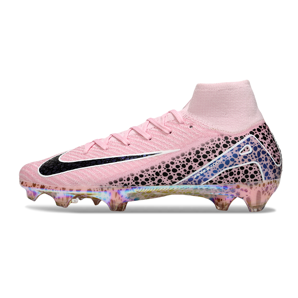 Chuteira Campo Nike Air Zoom Mercurial Superfly 10 Elite FG Rosa e Preto