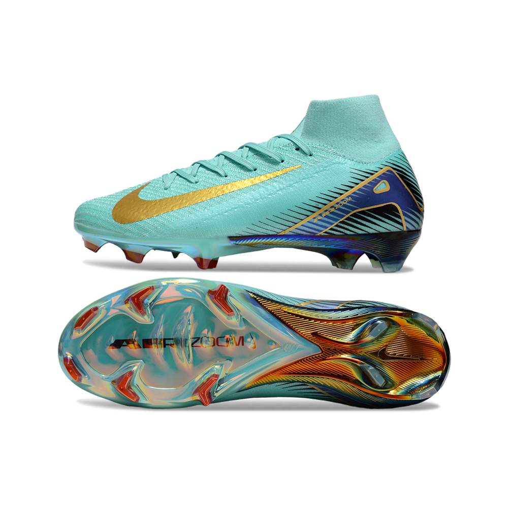 Chuteira Campo Nike Air Zoom Mercurial Superfly 10 Elite FG Verde