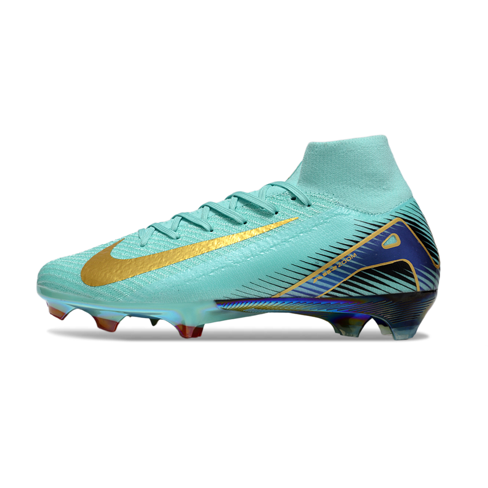 Chuteira Campo Nike Air Zoom Mercurial Superfly 10 Elite FG Verde
