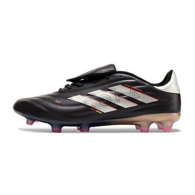 Chuteira Campo Adidas Copa Pure II Elite FG Preto e Metálico 