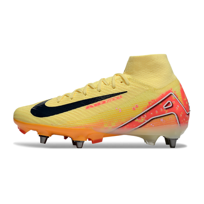 Chuteira Campo Nike Air Zoom Mercurial Superfly 10 Elite Trava Mista Amarelo e Laranja 